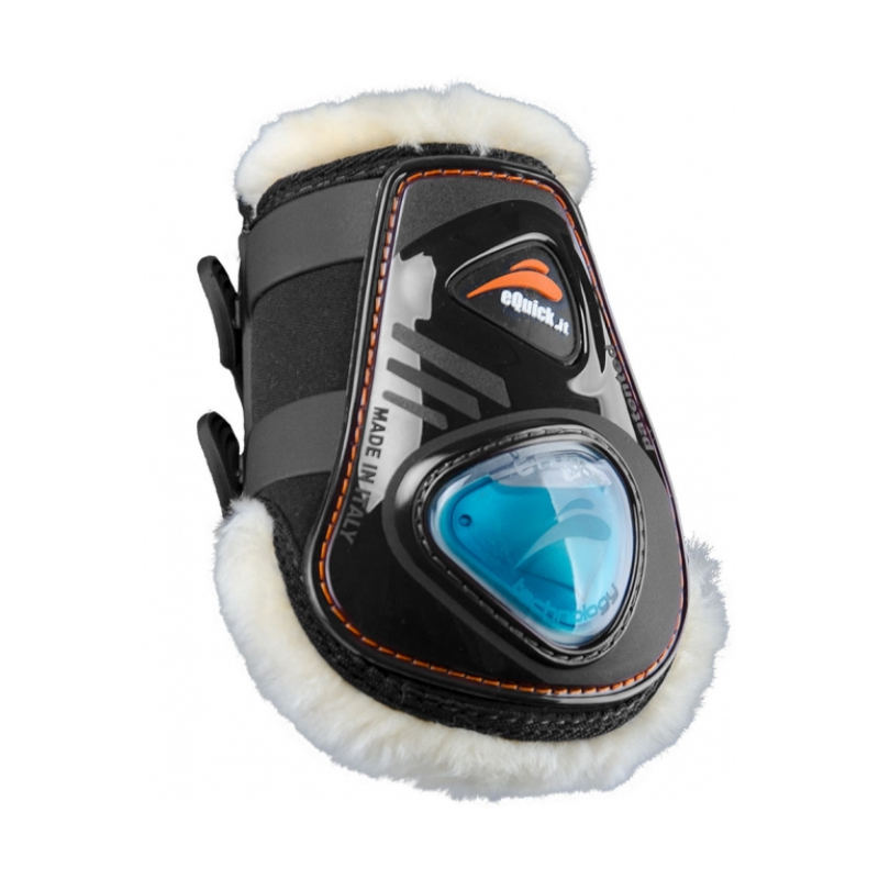 eQuick eShock Strijklappen Met Bont Zwart